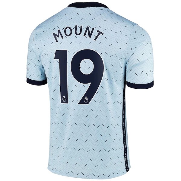 Maillot Football Chelsea NO.19 Mount Exterieur 2020-21 Bleu